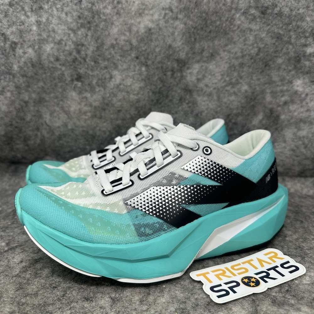 New Balance FuelCell Rebel V4 Running Shoes Womens 6.5 White Cyber Jade WFCXCJ4